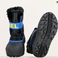 Paauglių sniego batai Sorel Snow Commander black/super blue 15