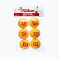 Vaikų teniso kamuoliukai Wilson Starter Tour Foam Tball 6 vnt. geltoni WRZ259300