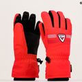 Rossignol Jr Roc Impr G sports raudona vaikiška slidinėjimo pirštinė 6