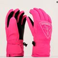 Rossignol Jr Rooster G orchid pink vaikiškos slidinėjimo pirštinės 6