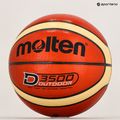 Krepšinio kamuolys Molten B6D3500 orange/ivory dydis 6 6