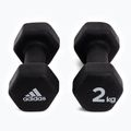 adidas hanteliai 2x2 kg juodi ADWT-10002 3
