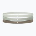 Galvos juosta Adidas Hairbands 3 vnt. linen green/silver green/olive