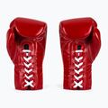 Fairtex Pro Competition bokso pirštinės su užrakintu nykščiu Odinės raudonos spalvos 3