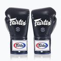 Bokso pirštinės Fairtex Pro Competition Locked Thumb Leather blue