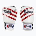 Bokso pirštinės Fairtex Universal "Tight-Fit" Design USA white 2