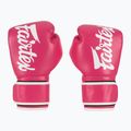 Bokso pirštinės Fairtex Microfiber pink/white 2