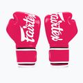 Bokso pirštinės Fairtex Microfiber pink/white