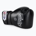 Fairtex stilingos kampuotos bokso pirštinės su užfiksuotu nykščiu juodos spalvos 5