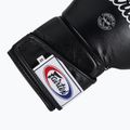 Fairtex stilingos kampuotos bokso pirštinės su užfiksuotu nykščiu juodos spalvos 6