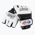"Fairtex Super Sparring" graplingo pirštinės baltos/juodos spalvos 4
