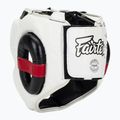 Bokso šalmas Fairtex Super Sparring white/black 3