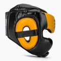 Bokso šalmas Fairtex Diagonal Vision Sparring Headguard - Full Head Coverage black/yellow 2