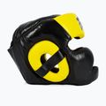 Bokso šalmas Fairtex Diagonal Vision Sparring Headguard - Full Head Coverage black/yellow 4