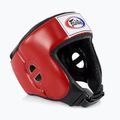 Apsauginis šalmas Fairtex Muay Thai & Kickboxing Competition red