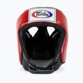 Apsauginis šalmas Fairtex Muay Thai & Kickboxing Competition red 2