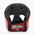 Apsauginis šalmas Fairtex Muay Thai & Kickboxing Competition red 3