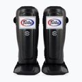 "Fairtex In-Step" dvigubos paminkštintos blauzdikaulių apsaugos juodos spalvos