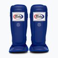 Fairtex In-Step dvigubos paminkštintos blauzdikaulių apsaugos mėlynos spalvos
