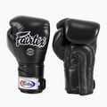 "Fairtex" stilingos kampuotos bokso pirštinės su užfiksuotu nykščiu juodos spalvos