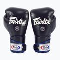 "Fairtex" stilingos kampuotos bokso pirštinės su užrakintu nykščiu mėlynos spalvos