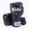 "Fairtex" stilingos kampuotos bokso pirštinės su užrakintu nykščiu mėlynos spalvos 4
