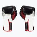 "Fairtex" stilingos kampuotos bokso pirštinės su užfiksuotu nykščiu juodos/baltos/raudonos spalvos 2