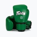 Bokso pirštinės Fairtex Real Leather Boxing green 4