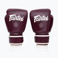 Bokso pirštinės Fairtex Real Leather Boxing maroon