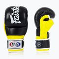 Fairtex Super Sparring Grappling pirštinės juoda/geltona 3