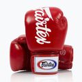 Bokso pirštinės Fairtex Deluxe Tight-Fit red 4