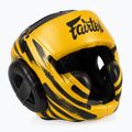 Bokso šalmas Fairtex Microfiber Headguard gold 2