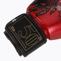 Fairtex Golden Jubilee raudonos bokso pirštinės 6