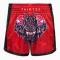 Fairtex vaikiški bokso šortai BSK2108 "Silent Warrior", raudoni