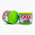 Bokso raiščiai YOKKAO Premium Handwraps 400 cm neon green