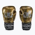 "Top King Muay Thai Super Star Air Snake" juodos/auksinės bokso pirštinės