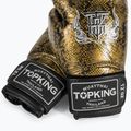 "Top King Muay Thai Super Star Air Snake" juodos/auksinės bokso pirštinės 4
