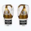 Bokso pirštinės Top King Muay Thai Empower white/gold