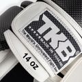 Top King Muay Thai Empower Air baltos ir sidabrinės bokso pirštinės TKBGEM-02A-WH 5
