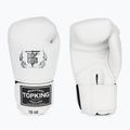 Top King Muay Thai Ultimate bokso pirštinės baltos TKBGUV-WH