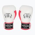 Bokso pirštinės Top King Boxing Reborn white/pink