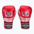 Bokso pirštinės Top King Muay Thai Power Snake red/silver 2