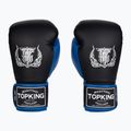 Bokso pirštinės Top King Reborn Boxing Semi Leather black/blue