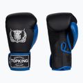Bokso pirštinės Top King Reborn Boxing Semi Leather black/blue 3