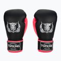 Bokso pirštinės Top King Reborn Boxing Semi Leather black/pink