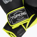 Bokso pirštinės Top King Reborn Boxing Semi Leather black/yellow 4