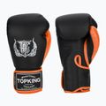 Bokso pirštinės Top King Reborn Boxing Semi Leather black/orange