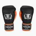 Bokso pirštinės Top King Reborn Boxing Semi Leather black/orange
