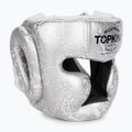 Bokso šalmas Top King Super Star white/silver
