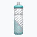 Dviračio vandens butelis CamelBak Podium Chill 620 ml grey/ teal stripe